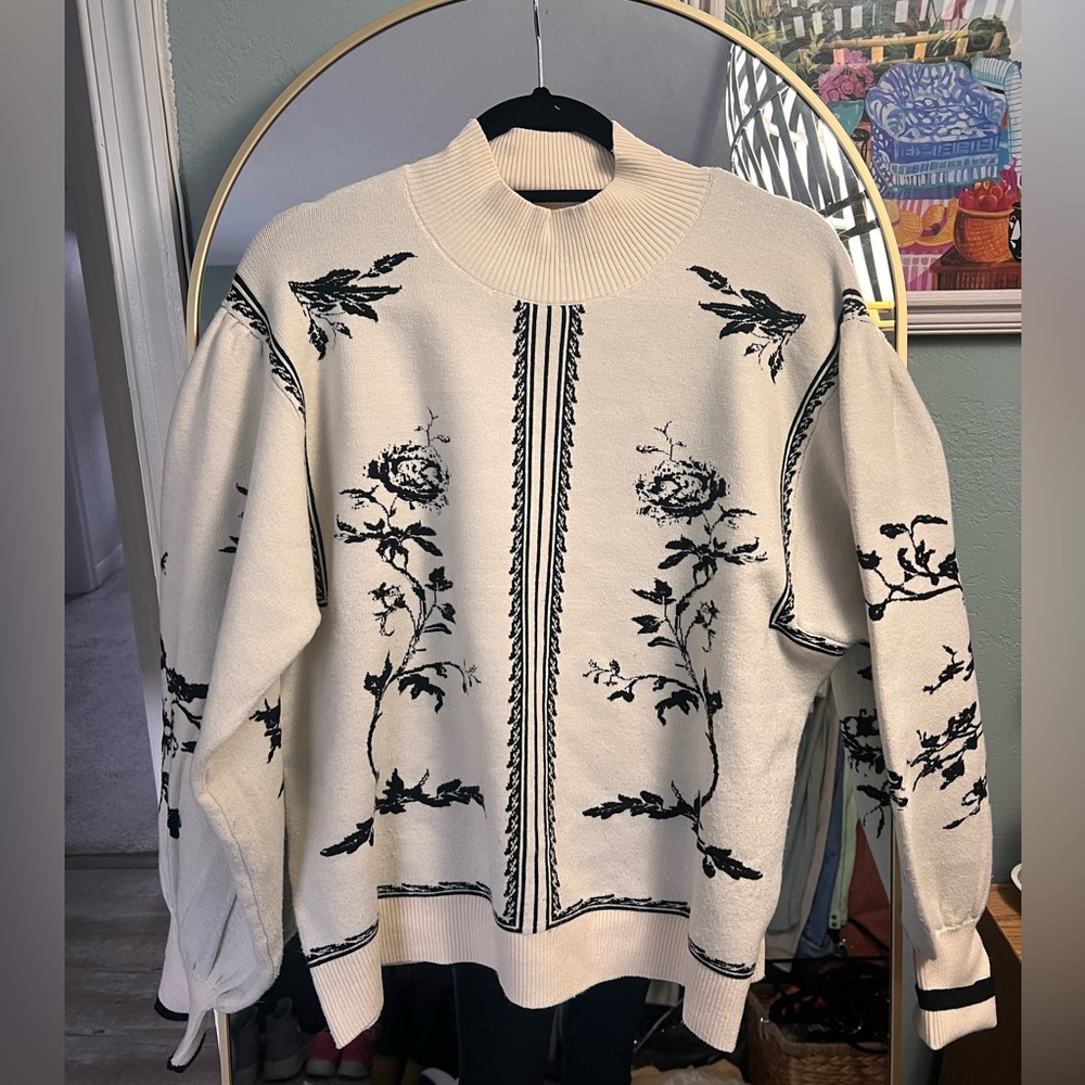 Jason wu balloon sleeve sweater